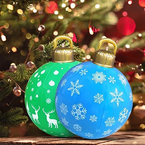 NEARTIME 24-Инчов Гигантски Коледен Надуваем балон от PVC, Външно Украшение, Надувное Коледна Украса, Външна Декорация за