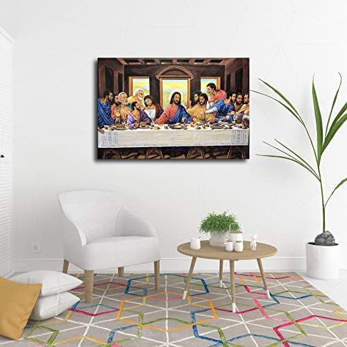 Тайната Вечеря на Исус Христос Плакат на Стенно Изкуство Стенен Декор Спалня Хол Баня Декоративна Живопис върху Платно Печатни картини