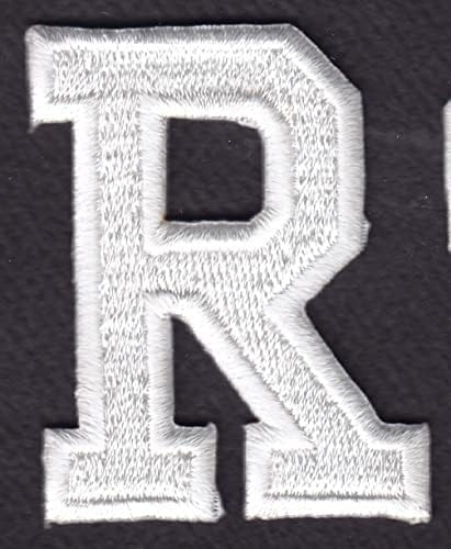 Букви - Бяла печатна буква R (1 7/8 инча) - Шир На Бродирани Аппликационной нашивке