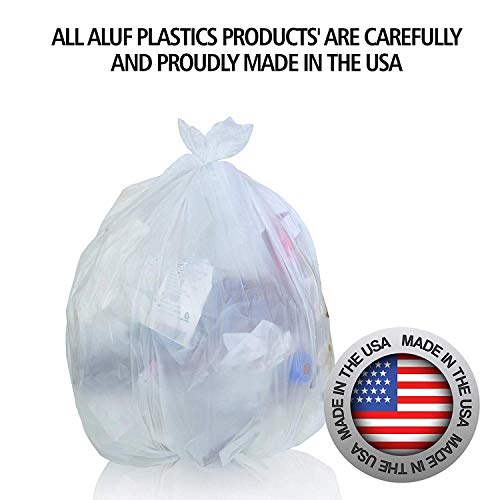 Найлонови торбички за боклук Aluf обем 4 литра и дебелина 6 микрона (екв) - 17 x 18 - Опаковане на 2000 парчета - за дома, офиса, баня, здравеопазване