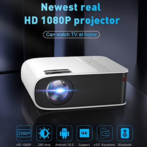 Мини Проектор XDCHLK W32 Full 1080p Android 10 С подкрепата на декодиране на 4k видео проектор Led в прожектор за Домашно кино