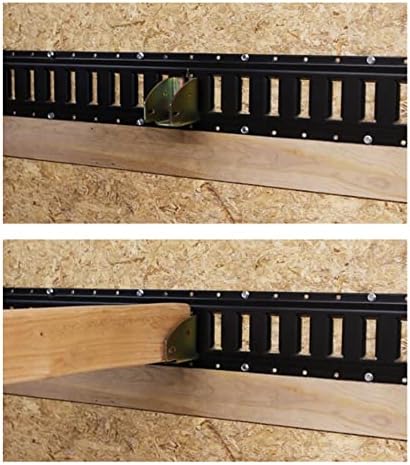 4 Скоба за рафтове с челните гнезда за дървени греди E-Track с арматура на гъсеници, за 2x4 и 2x6 в камиони, прицепах, микробуси, АВТОБУСИ,