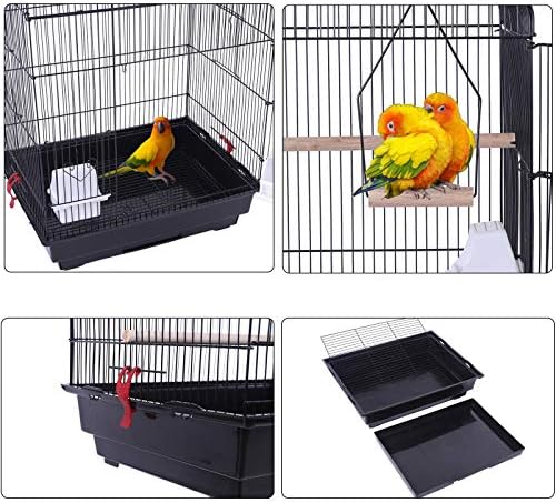 YJJT Голяма Птичья Клетка за папагали за градината - на домашни птици със стойка за гнезда - Переноска за домашни любимци, пригоден