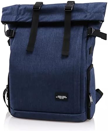 SDEWFG Снимка богат на функции водоустойчива чанта от полиестер с USB порт за огледално-рефлексен фотоапарат, раница на раменете, мека