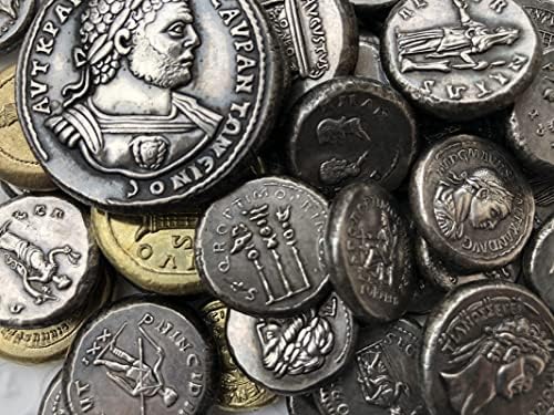Римски Монети Месинг Със Сребърно Покритие Старинни Занаяти Чуждестранни Възпоменателни Монети Неправилен Размер Тип 44