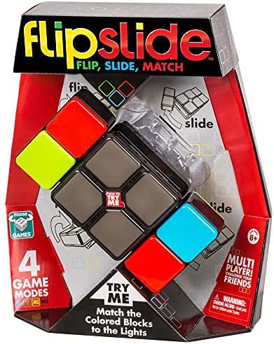 Oonies Flipslide Game, преносима Електронна игра | Включете, плъзнете и изберете цвят, за да изпревари времето - с 4 режима на игра