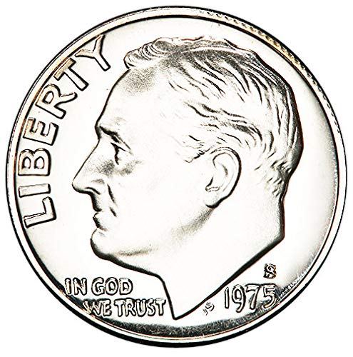 Монетен двор на САЩ 1975 година на издаване Proof Roosevelt Dime Choice Без лечение