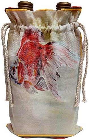 3dRose Taiche - Акрилна картина - Риби - Златна рибка Рюкин - златна рибка, рюкин, опашка, рибки аквариум рибки, сладководни