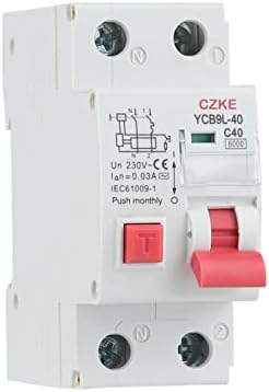 Автоматичен прекъсвач остатъчен ток MAMZ 230V 50/60 Hz RCBO MCB 30 ma със защита от претоварване работен ток и изтичане на 6/10/16/20/25/32/40