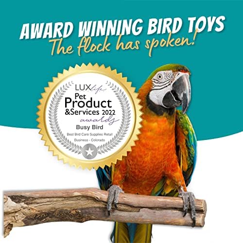 Зает птица | Goodie Gadget Играчка за хранене на птици - се Върти на ос с прозорец за надзъртане - Метал, добра пъзел