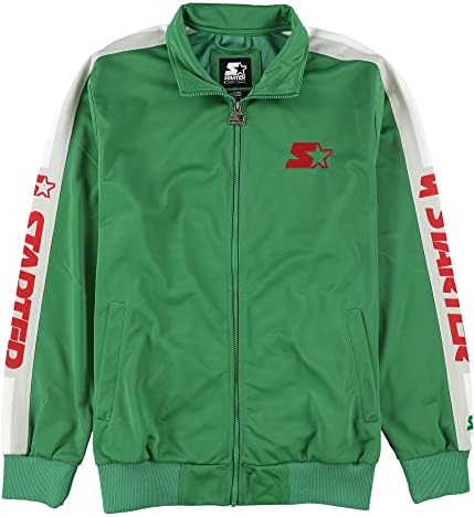 Мъжко спортно яке с логото на Starter, Зелена, със Средна дължина (Обикновена)