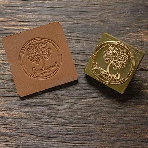 Обичай месингови печати за подпечатване на изделия от кожа или дърво или храни с Вашия специален марка / лого (само печат с размер