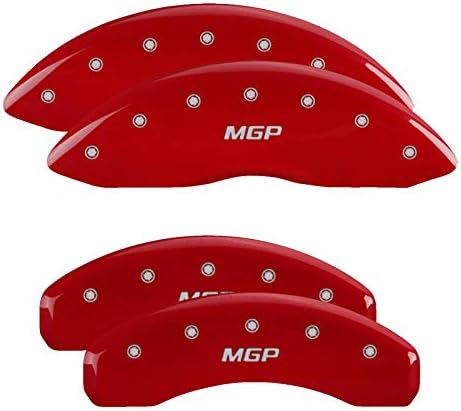 Капачки на челюстите MGP 56006SMGPRD Алуминиеви Червени Спирачни капака (комплект от 4)