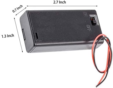 Lpdphanxfkx 2 Батарейных батериите тип AA с ключ, Батерията отделение, 4 Батарейных Отделение от ABS-пластмаса 2x1,5v AA, Отделението