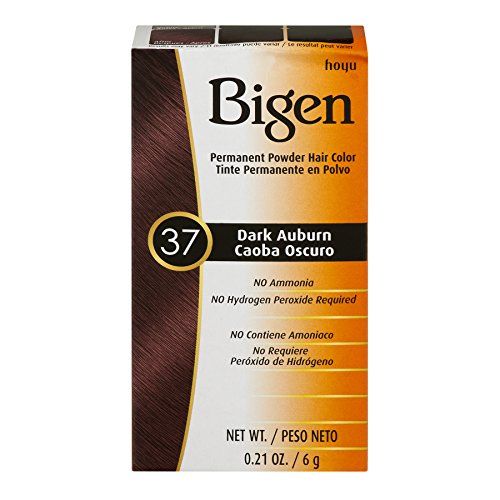 Пудра на прах за боядисване на коса HOYU Bigen, № 37 тъмно кестен, 0,21 грама
