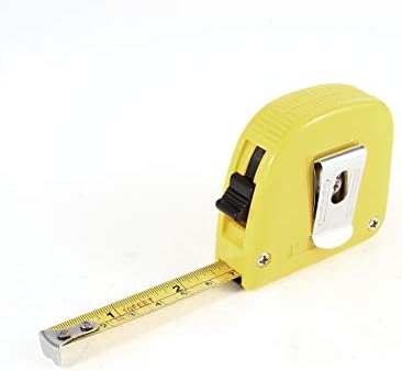 Aexit Жълт Корпус Измервателни Инструменти с Ширина 3 метра, 10 метра височина 12 мм С мека дръжка Прибиращ се Metric Измерване на