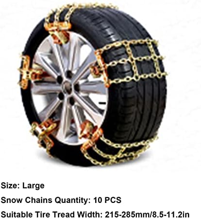 Мини верига за гуми, Вериги за сняг, Универсални Регулируеми Аварийни Тяговите вериги, Дебели вериги, Преносими Вериги за Сняг на гуми