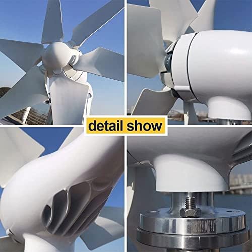 Вятърен генератор Преносим 600 W Вятърни Мелници 12 В 24 В 48 Вятърна Турбина с Контролер Автоматично Регулиране на Наветренного остриета