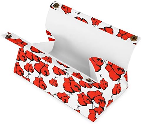 Червени Боксови Ръкавици Кутия За Салфетки Притежателя на Кутията Организатор на Хартиена Опаковка Чанта за Кърпички Хартия За Лице