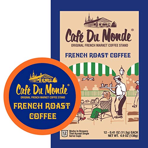 Кафе сорт Cafe Du Monde в шушулка на една порция, кафе с цикорием и френската печене (24 порции)