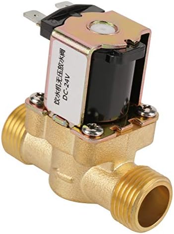 Месинг Електромагнитен Клапан BSPP G1/2, Клапан за Регулиране на налягането на постоянен ток 24 В, N/C 2-Продажен, Нормално Затворен, На