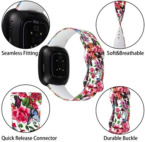 honecumi е Съвместим с джапанки Fitbit Sense 2/Fitbit Sense/Fitbit Versa 4/Fitbit Versa 3, Взаимозаменяеми каишка за часовник за