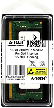 Модул A-Tech 16 GB слот за лаптоп Dell Inspiron 15 7000, Съвместима с DDR4 2400 Mhz, оперативна памет (ATMS277775A25831X1)