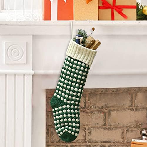 Прозрачни Кристални мъниста за нокти, Коледни Чорапи, Тъканно чанта за Коледни Чорапи и Коледни Окачени Чорапи за Украса на парти и Коледен