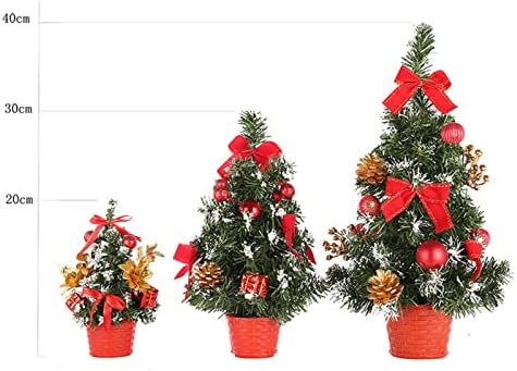 Коледна украса, Коледна елха, с Висящи Украшения, Мини Коледно Дърво, Малка Изкуствена елха, за начало на Новата Година, на работния