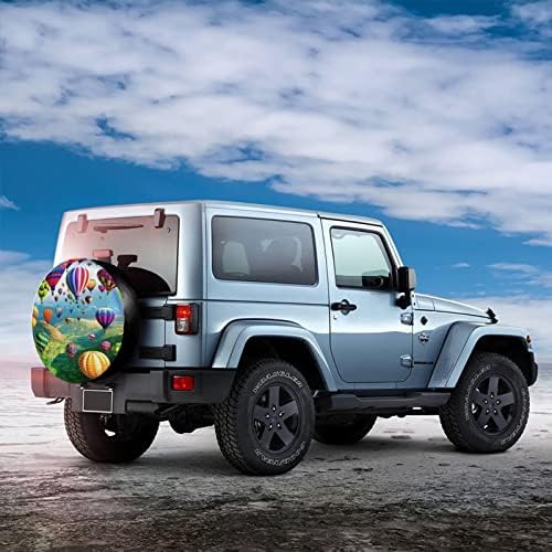 Защита За гуми, Резервна гума с балони, напечатанная Горещи балони, за Ремаркето на Камион, Кемпера, Подходящ за гуми от 14 до 17 инча
