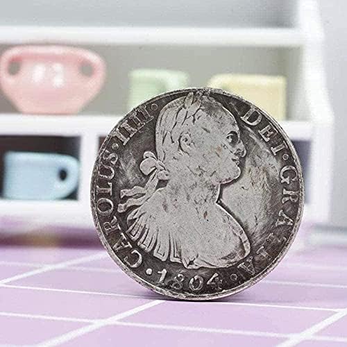1812 Испански Карлос IV Сребърен Долар Сребърна Монета Чуждестранна Монета От 5 Франка Кръгла Сребърна Колекция от Антични Монети Копие