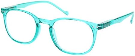 PASTL Дамски очила за четене в цветна рамка, с замочной дупка, уголемени прозрачни лещи
