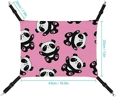 Хамак за домашни любимци Panda Sleeping Cat Bed с Регулируеми Каишки и Метални Куки 16,9 x 13