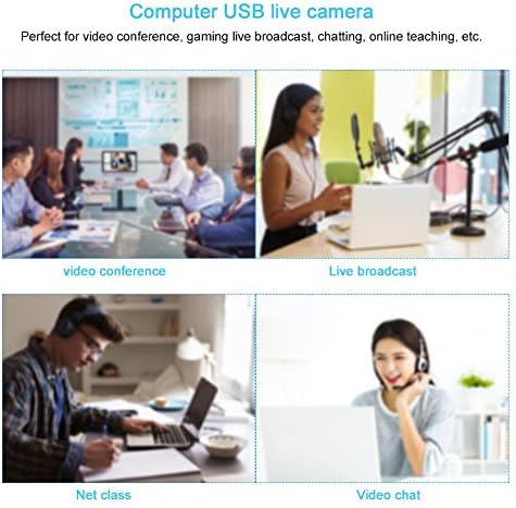 ALREMO HUANGXING - Камера за лаптоп, преносим Високоскоростен адаптер Usb2.0, Здрава уеб камера, Дистанционно управление Гласово с Домофонна система за онлайн обучение, онлай