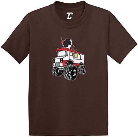 Камион-чудовище Сладолед - Страхотна Тениска от Futon Джърси за Бебета / малки Деца