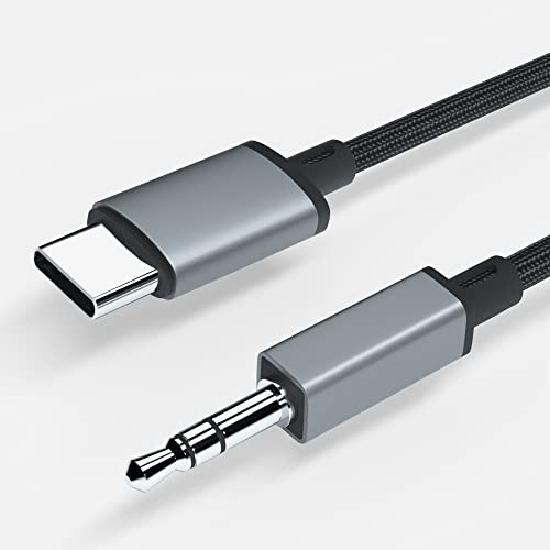 USB кабел C с Aux жак 3,5 мм за аудиоразъема, 4 фута и адаптер за автомобил стереофонического кабел NOVA Type C с жак 3.5 мм,