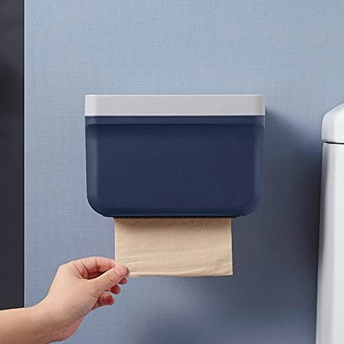 DIWANG Държач за Тоалетна хартия от Водоустойчив Стенен Държач За съхранение на Ролка Хартия Аксесоари за Баня Кутия за Салфетки (Цвят: