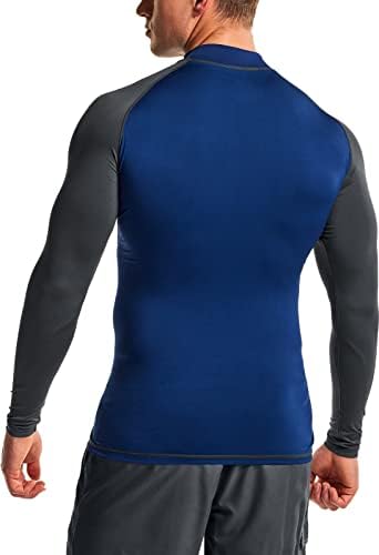 TSLA Мъжки Защита От Акне UPF 50 + и е С дълъг Ръкав, Бързосъхнеща Тениска За плуване С защита От Uv/SPF, Ризи За по Плуване За